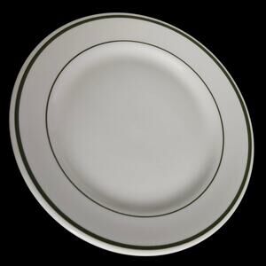 Shenango China Green Band Dinner Plate Vintage Restaurant Ware USA